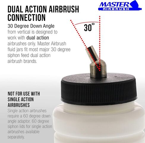صندوق العلامة التجارية Master Airbrush مكون من 10 زجاجات لكل TB-007 زجاجة زجاجية فارغة سعة 3/4 أونصة (22 سم مكعب) لفرشاة البخاخة ذات التغذية الجانبية SB84 in Kuwait
