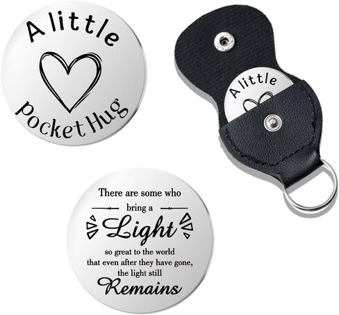Pocket Hug Token for Women Mom Friend Birthday gifts for Her Him Long Distance Gifts for Men Dad Son Inspirational Keychain in Saudi Arabia
