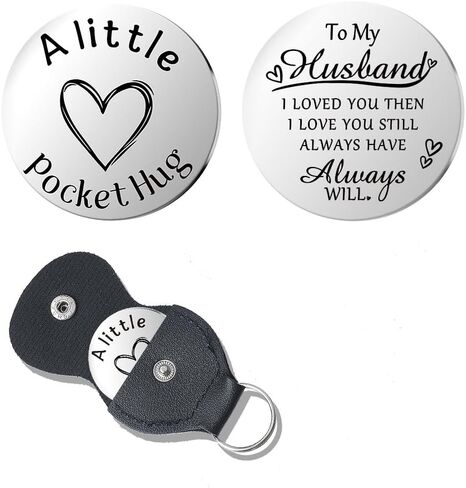 Pocket Hug Token for Women Mom Friend Birthday gifts for Her Him Long Distance Gifts for Men Dad Son Inspirational Keychain in Saudi Arabia