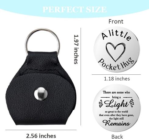 Pocket Hug Token for Women Mom Friend Birthday gifts for Her Him Long Distance Gifts for Men Dad Son Inspirational Keychain in Saudi Arabia