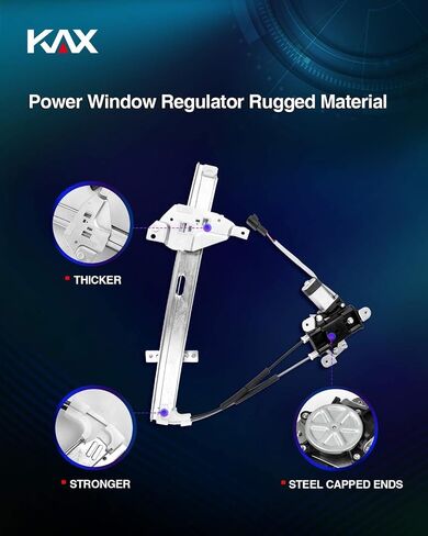 KAX 741-637 Power Window Motor and Regulator Assembly Front Left Driver Side Original Equipment Replacement Compatible with Century 1997-2005, Regal 1997-2004, Intrigue 1998-2002 in Saudi Arabia