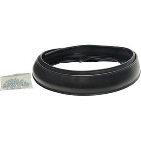 Pacer Performance 52-170 Flexy Flares Black 2-1/2" x 58" Heavy Duty No-Lip Rubber Fender Extension Kit - 2 Piece