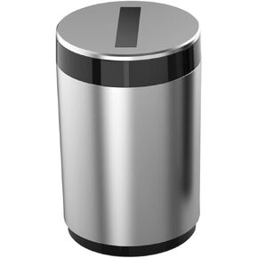 New creative car intelligent ashtray home automatically open the lid to extinguish the car anti-flying ashtray aluminum alloy ashtray-Dark Sky Gray,With battery model