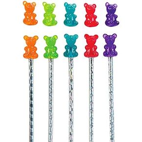 Scented Gummy Bear Pencil Toppers 12x pcs