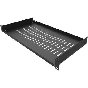 Jingchengmei 1U Disassembled Vented Cantilever Server Rack Mount Shelf 6"(152mm) Depth for 19-Inch Network/AV Equipment Rack and Cabinet(1U6V)