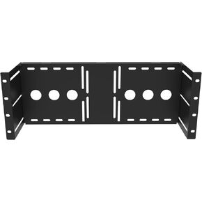 JINGCHENGMEI 4U Universal VESA LCD Monitor Mounting Bracket for 19 inches Server Rack or Cabinet, Black (MMB)