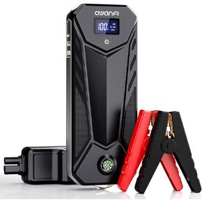 Jump Starter 3000A, Battery Jump Starter Portable Jump Starter Battery Pack 12V Jump Starter Box for Up to 10.0L Gas or 8.0L Diesel Engine with USB Quick Charge, LED Flashlight