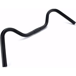 SENQI Road Bicycle MTB Handlebar Comfortable Vintage Highway Fixed Gear Handlebar M Aluminum Alloy Riser Bar (25.4mm x 540mm)