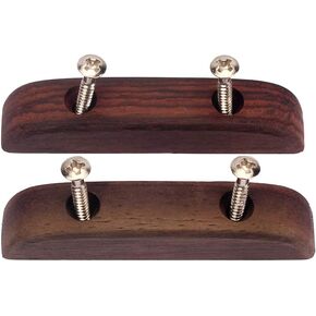 Artibetter 2pcs Rosewood Guitar Thumb Rest Bass Finger Rest with Mounting Screws