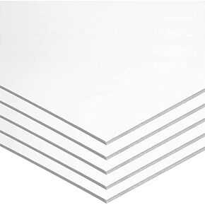 UCREATE Foam Board, White, 22'' x 28'', 5 Sheets 1 Set