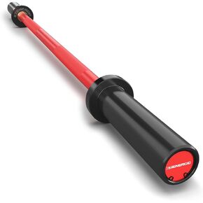 4ft/7ft Olympic Barbell 20KG Bar Load 500/1500-lbs السعة المتاحة للرجال مع أكمام من الكروم الصلب لألواح أولمبية مقاس 2 بوصة