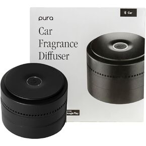 Pura Car Diffuser - Smart Car Aroma Diffuser for Luxury Fragrances - Car Air Diffuser with USB-C Cable - Auto Start & Start - Adjustable Fragrance Intensity - Car Must-Have