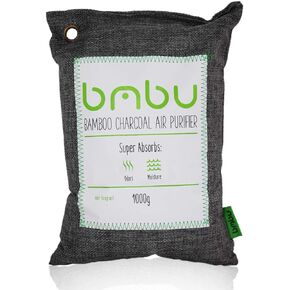 bmbu 1000g Large Bamboo Charcoal Air Purifier Bag - Car Deodorizer/Car Freshener - Remove Odor and Control Moisture in Your RV, Camper, SUV, Car, Truck, Closet, Mobile Home, Storage - Non Fragrant