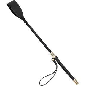 سوط NARKEN SlickStrider للفروسية، مقاس 18 بوصة من الجلد الصناعي عالي الجودة لركوب الخيل، ثنائي الغرض، قبضة مريحة، سوط أسود لعشاق الفروسية in Kuwait