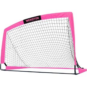 WEKEFON Soccer Goal 5' x 3.1' Portable Soccer Net with Carry Bag for Backyard Games and Training for Kids and Youth Soccer Practice, 1 Pack