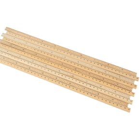 hand2mind Wood Economy Meterstick/Yardstick for School Classroom, Home, or Office (Pack of 10)