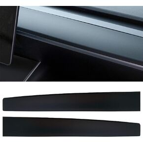 Dashboard Wrap Compatible with 2016-2021 2022 2023 Tesla Model 3 Model Y ABS Dashboard Wrap Kit Cover Cap Interior Decoration Dash Protective Film Tesla Model 3/Y Accessories(Matte Black)