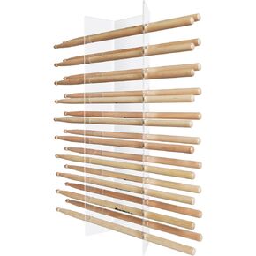 WEIMINLI Acrylic Drum stick holder for drum set,Drum sticks Display Rack ,Wall mounted sticks holder for 10 Pairs of Drumsticks,Drumstick Collection Accessories,Ideal Drummer Gift,Concert Memorabilia