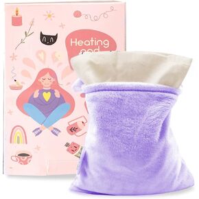 Heating Pad Microwavable, Hot Pad Microwave, Pain Relief Hot Pack, Baby Colic, Upset Stomach Relief, Hot Therapy for muscle pain, neck, shoulders, arthritis, cervical spondylosis, lumbar muscle purple