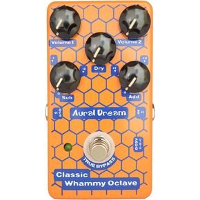 Classic Whammy Octave Guitar Effect Pedal provides Monophonic and polyphonic Pitch Shift Up 1 Oct or 2 Octs and Down 1 Oct or 2 Octs,True Bypass