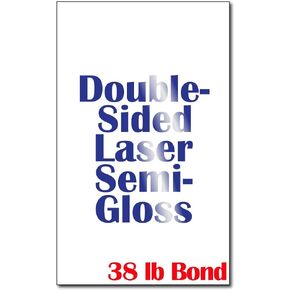 Legal Size (8 1/2" x 14") Laser Gloss Paper (38lb Bond) - 250 Sheets - for Laser Printers Only
