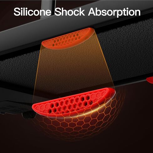 جهاز مشي UMAY قابل للطي للمنزل، جهاز مشي هادئ قابل للطي مع سيليكون ممتص للصدمات، مراقب معدل ضربات القلب in Kuwait