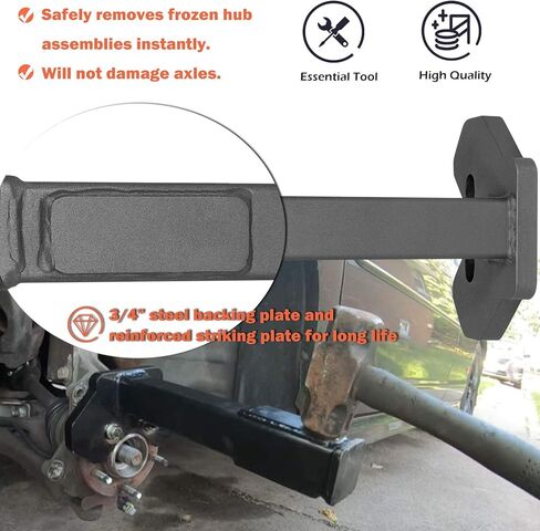 Yoursme 8629 Universal Wheel Bearing Hub Removal Tool Replace for ATD Tools Compatible with All Axle Bolt Hubs (5, 6 and 8 Lug Hubs) in Saudi Arabia