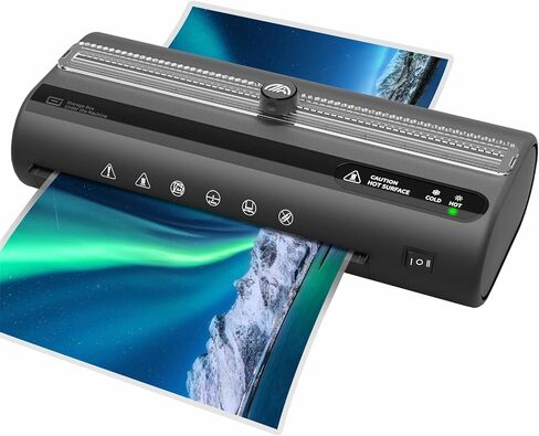 آلة تغليف حرارية مع ورق تغليف 20 آلة تغليف للمعلم A4 للمكتب والمنزل والفصول الدراسية (أسود) in Kuwait