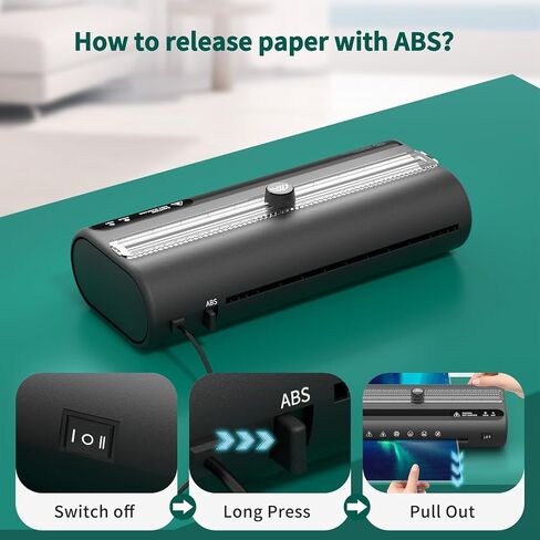 آلة تغليف حرارية مع ورق تغليف 20 آلة تغليف للمعلم A4 للمكتب والمنزل والفصول الدراسية (أسود) in Kuwait