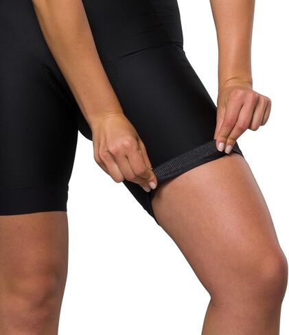 PEARL IZUMI Women's 8.5" Attack Bib Shorts, Reflective Elements with Silicone Gripper & Levitate Plus Chamois Pad in Saudi Arabia