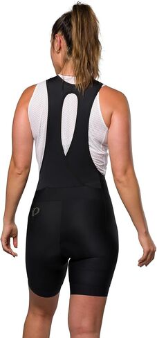 PEARL IZUMI Women's 8.5" Attack Bib Shorts, Reflective Elements with Silicone Gripper & Levitate Plus Chamois Pad in Saudi Arabia