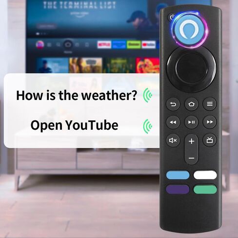 Replacement Voice Remote Control (2nd GEN) L5B83H with Power and Volume Control fit for AMZ 2nd Gen TV Cube and TV Stick,1st Gen TV Cube, Stick 4K, and 3rd Gen TV in Saudi Arabia