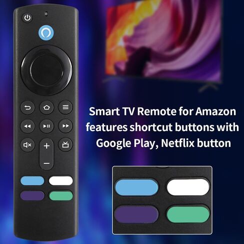 Replacement Voice Remote Control (2nd GEN) L5B83H with Power and Volume Control fit for AMZ 2nd Gen TV Cube and TV Stick,1st Gen TV Cube, Stick 4K, and 3rd Gen TV in Saudi Arabia