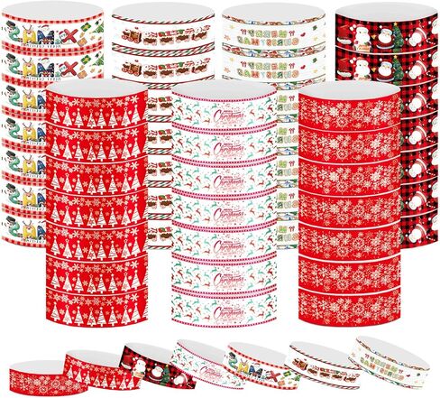 1400 Packs Paper Wristbands for Events, 7 Colors Waterproof Neon Party Wristbands Armband Paper Bracelets Identification Wristbands for Concert Club Bar Entrance Admission Party in Saudi Arabia