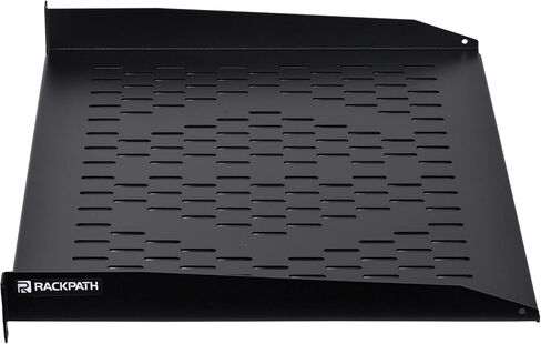 RackPath 1U Cantilever Universal Rack Shelf - 14in Deep – Rackmount Shelf for 19’’ AV/Network Equipment Racks – 55lbs Capacity - 2Pack in Kuwait
