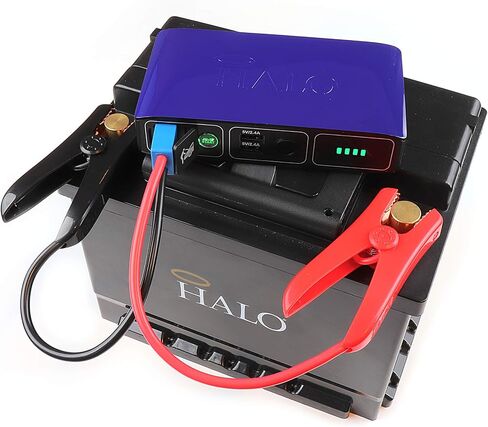 HALO Bolt Compact Portable - Car Battery Jump Starter with 2 USB Ports to Charger Devices, Portable - Rose Gold & Bolt Mini Jumper Cables for Bolt 57720, HALO Bolt ACDC 58830, HALO Bolt ACDC Wireless in Saudi Arabia