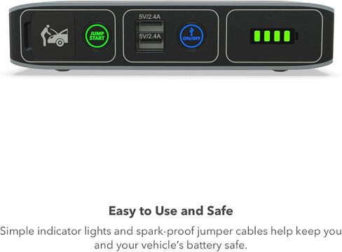 HALO Bolt Compact Portable - Car Battery Jump Starter with 2 USB Ports to Charger Devices, Portable - Rose Gold & Bolt Mini Jumper Cables for Bolt 57720, HALO Bolt ACDC 58830, HALO Bolt ACDC Wireless in Saudi Arabia