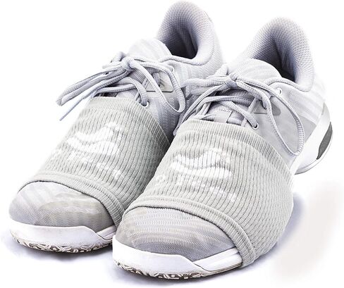 جورب بطول 2 قدم للرقص على الأرضيات الملساء | فوق الأحذية الرياضية، وتدويرات وانعطافات سلسة للرقص بأناقة على الأرضيات الخشبية | حماية الركبتين (فوشيا، أزرق فاتح، رمادي فاتح، أسود) in Kuwait