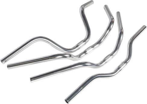 SENQI Mountain Bike Road Bike Handlebar Vintage Style Riser Bar Aluminum Alloy (25.4MM x 560MM,580MM,600MM, Silver) in Saudi Arabia