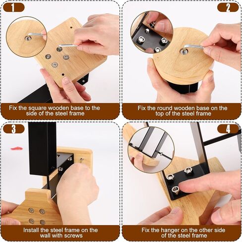 Motorcycle Helmet Holder, Heavy Duty Motorcycle Helmet Hanger Wall Mount Gear Holder Multifunctional Motorcycle Helmet Rack Stand Hook Organizer for Vest Belts Jacket Displaying in Saudi Arabia