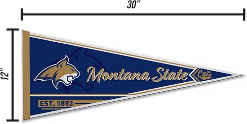 Rico Industries NCAA Classic 12" x 30" Felt Wall Décor Pennant - Great for Home/Bed Room/Man Cave Décor in Kuwait