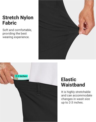 SPECIALMAGIC Golf Pants Men Stretch Slim fit Hiking Pants Lightweight Dress Casual Tapered 2 Back Zipper Pockets in Saudi Arabia
