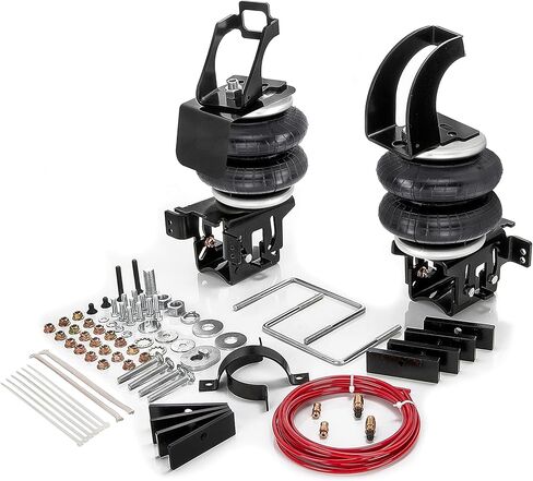 طقم تعليق كيس الهواء TORQUE لـ 2011-2016 Ford F250 F350 و2011-2013 Ford F450 2WD 4WD F-250 F-350 Super Duty Rear Helper Bag Spring 5000 رطل (يستبدل Firestone Ride Rite 2597) (TR2597) in Kuwait