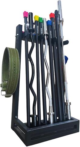HulkFit Total Body Workout Weighted Exercise Bar Exercise Equipment for Mobility and Strength Training Squats, Lunges, Bench Press, and Deadlifts - Multiple Weights and Multicolor in Saudi Arabia