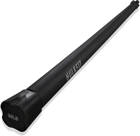 HulkFit Total Body Workout Weighted Exercise Bar Exercise Equipment for Mobility and Strength Training Squats, Lunges, Bench Press, and Deadlifts - Multiple Weights and Multicolor in Saudi Arabia