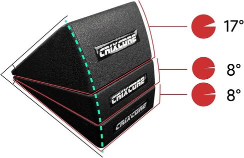 كتلة إسفين القرفصاء من CRIXCORE، مجموعة من 3 - إسفين القرفصاء المائل - كعب غير قابل للانزلاق إسفين القرفصاء المرتفع لرفع الأثقال، وتمديد الساق، والقرفصاء الميت لتحسين توازن الحركة، وأداء القوة in Kuwait