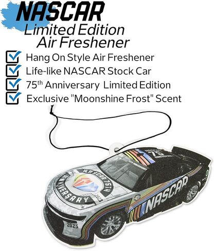 ناسكار - إصدار محدود للذكرى السنوية 75 - معطر هواء للسيارات - مون شاين فروست (ناسكار) (ناسكار/10 قطع) in Kuwait