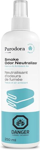 Smoke Odor Eliminator (Step 2 of 2) Spray for Fabrics, and Air Freshener | Smell Remover Neutralizer for House, Home and Car (1L, 34oz – Peach & Sandalwood Scent) in Saudi Arabia