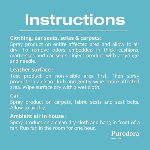 Smoke Odor Eliminator (Step 2 of 2) Spray for Fabrics, and Air Freshener | Smell Remover Neutralizer for House, Home and Car (1L, 34oz – Peach & Sandalwood Scent) in Saudi Arabia
