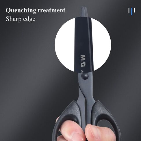 Scissors Multipurpose Craft Scissors Bulk 3-Pack, Sharp Blade Shears, Easy Grip Handles, 6.3" Stainless Steel Shaft Scissors for Office Home School Classroom Kid Sewing Fabric Craft Supplies (Black) in Saudi Arabia